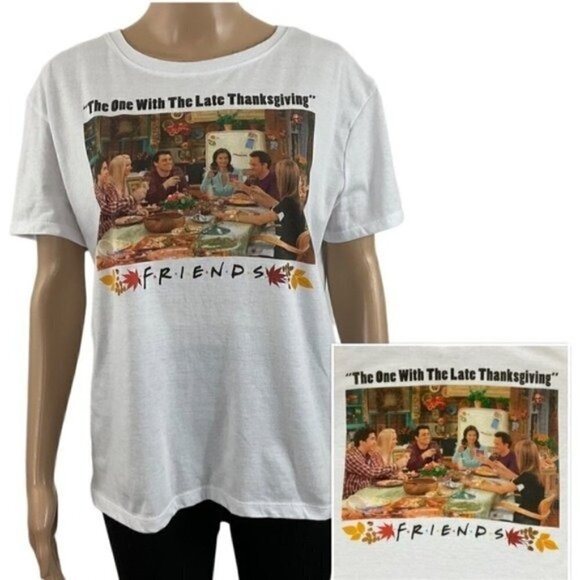 Friends the Television Series The One With The Late Thanksgiving t-shirt large - Picture 1 of 7